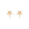 Brass Stud Earring Findings KK-S364-154-1