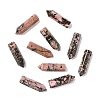 Natural Rhodonite Pointed Pendants G-D460-01S-1