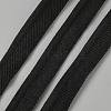 20 Yards Flat Elastic Polyester Lip Cord Trim OCOR-WH0070-153B-1