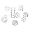 20Pcs Plastic Sewing Thread Spool ODIS-TA0001-12-3