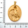 Religion Golden Tone 304 Stainless Steel Pendants STAS-K289-01G-07-3