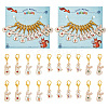 Alloy Enamel Rabbit Pendant Locking Stitch Markers HJEW-AB00030-1