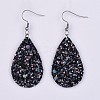 PU Leather Dangle Earrings EJEW-JE03217-01-2