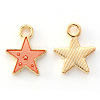 Alloy Enamel Charms ENAM-S121-028D-1