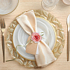 Artificial Rose Flower Cloth Napkin Rings AJEW-WH0314-75-5