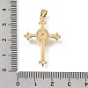 Brass Micro Pave Clear Cubic Zirconia Pendants CU-CBA9883-05H-G-3