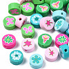 Handmade Polymer Clay Beads CLAY-N006-49-1