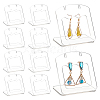 Acrylic Slant Bacl Earring Display Stands EDIS-WH0031-28A-02-1