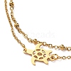 Ion Plating(IP) 304 Stainless Steel Multi-strand Anklets X-AJEW-AN00332-01-2