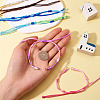 14Pcs 7 Colors Segment Dyed Nylon Braided Cord Bracelet Makings AJEW-TAC00014-7