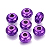 Valentine's Day UV Plating Opaque Acrylic European Beads PACR-T017-19M-M5-2
