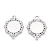 Non-Tarnish 304 Stainless Steel Connector Cabochon Settings STAS-N114-03P-1