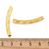 Brass Curved Tube Beads KK-B120-01F-G-3