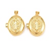 Religion Brass Locket Pendants KK-D232-21G-02-1
