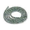 Electroplate Transparent Glass Beads Strands X-GLAA-H021-01A-FR01-5
