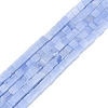 Dyed Synthetic White Jade Imitation Blue Lace Agate Beads Strands G-B129-A02-01-1