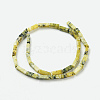 Natural Yellow Turquoise(Jasper) Beads Strands X-G-G837-15-2