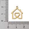 201 Stainless Steel Pendants STAS-S157-12G-3