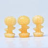 Sunflower Planter Natural Citrine Figurines DJEW-PW0021-18-1