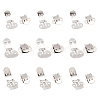 36Pcs 3 Styles Stainless Steel Flat Blank Shoe Clips FIND-FG0002-32-1