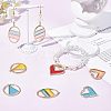  20pcs 4 Style Epoxy Resin Pendants FIND-NB0001-68-2