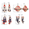 Alloy Enamel Big Pendants ENAM-CJ0001-06-2