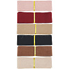 BENECREAT 6Pcs 6 Colors Flat Faux Suede Fabric Ribbons OCOR-BC0006-14A-1