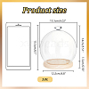 Diamond Glass Dome Cover AJEW-WH0348-294D-02-2