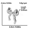 Sweet 304 Stainless Steel Bowknot Stud Earrings FM1995-1-1