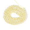 Anti-Tarnish Electroplate Glass Beads Strands GLAA-N064-6mm-06-2
