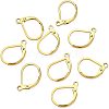 BENECREAT 40Pcs PVD Vacuum Plating 316 Surgical Stainless Steel Leverback Earring Hooks STAS-BC0002-59-4