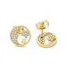 Brass Stud Earrings EJEW-S247-01D-G-4