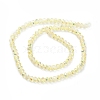 Electroplate Transparent Glass Beads Strands EGLA-K015-07E-2