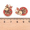 Christmas Theme Alloy Enamel Pendants ENAM-T020-10N-3