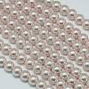 Eco-Friendly Dyed Glass Pearl Round Bead Strands X-HY-A002-4mm-RB007-1