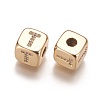 Brass Micro Pave Cubic Zirconia Beads KK-K238-16G-T-2