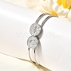 304 Stainless Steel Bangles for Women BJEW-R014-02P-3