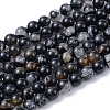 Natural Black Tourmaline Beads Strands X-G-F666-05A-6mm-1