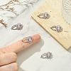 SHEGRACE Bras Micro Pave Clear Cubic Zirconia Fold Ovar Clasps XGRQ5F218-807P-4