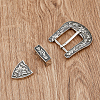 SUPERFINDINGS 3 Sets 3 Style Belt Alloy Buckle Sets FIND-FH0008-31-4