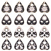 SUNNYCLUE 24Pcs 4 Style Alloy Enamel Pendants ENAM-SC0002-94-1