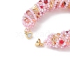 TOHO Japanese Seed & Lampwork Beaded Bracelet with Brass Magnetic Clasps BJEW-MZ00036-01-4