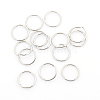 Tarnish Resistant 304 Stainless Steel Open Jump Rings STAS-J013-10x1mm-01-1