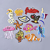 Computerized Embroidery Cloth Iron On/Sew On Patches AJEW-S076-032-1