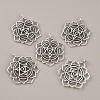 Tibetan Style Zinc Alloy Pendants TIBEP-WH0001-08AS-2