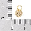 Rack Plating Brass Micro Pave Clear Cubic Zirconia Charms KK-Z060-11G-3