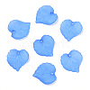 Transparent Frosted Acrylic Leaf Charms FACR-ZX003-01E-1