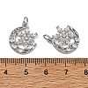 SHEGRACE Brass Pave Clear Cubic Zirconia Charms XGRQ4D302-665P-3