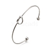 Non-Tarnish 304 Stainless Steel Knot Cuff Bangles for Women LS-BJEW-M233-04P-1