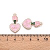 Valentine's Day Theme Alloy Enamel Pendants ENAM-T020-50F-02-3